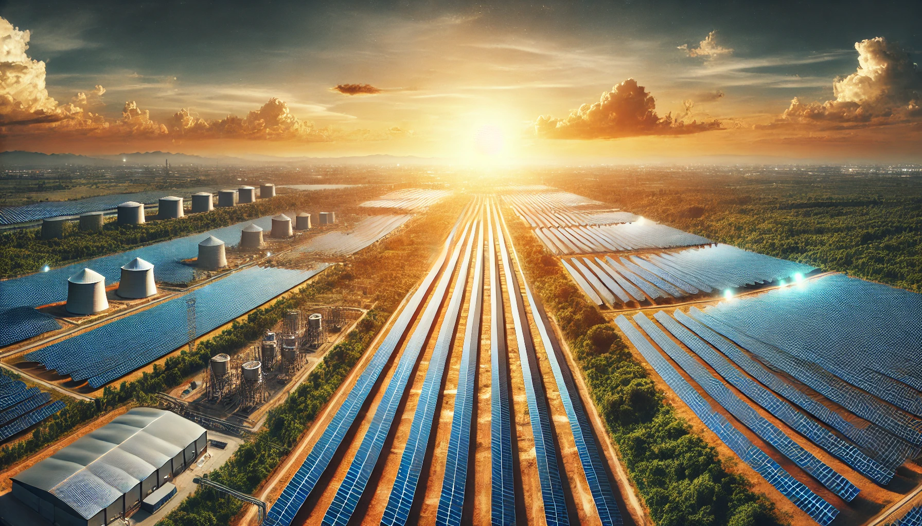 Solarpark Luftbild